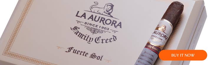 cigar advisor top new cigars august 18 2025 buy la aurora family creed fuerte sol at famous smoke shop